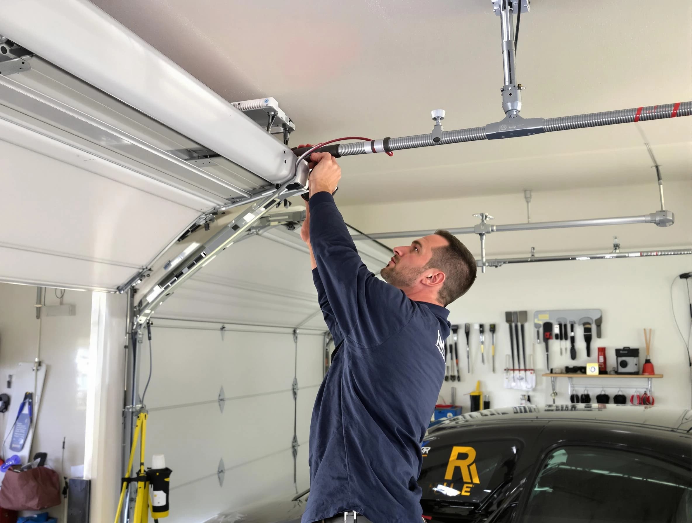 Innsbrook Garage Door Repair technician performing garage door cable repair in Innsbrook