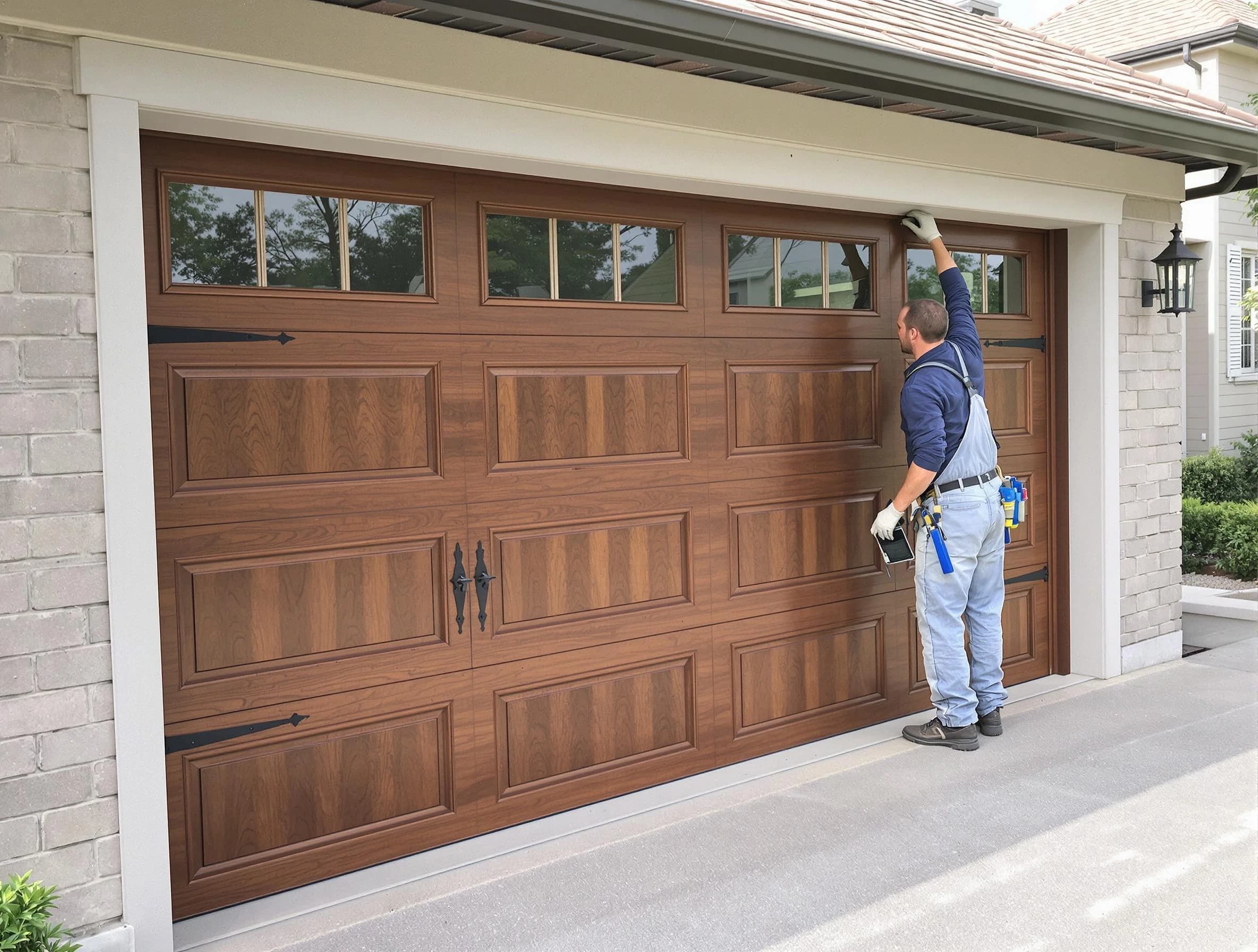Custom garage door showcase by Innsbrook Garage Door Repair in Innsbrook