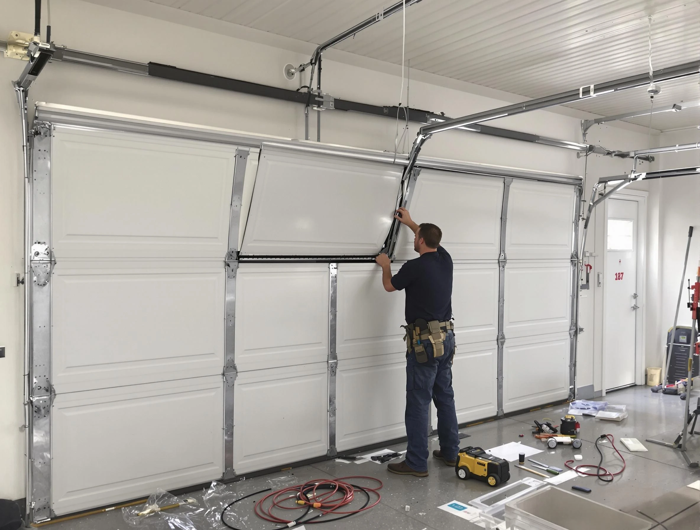 Garage Door Section Replacement in Innsbrook